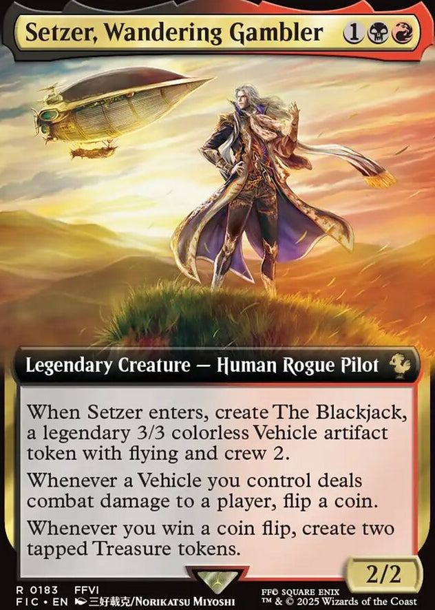 Setzer, Wandering Gambler [ #0183 Extended Art ] (FIC-R)