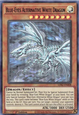 Blue-Eyes Alternative White Dragon (LDS2-EN008) (Blue) 1st Edition Ultra Rare