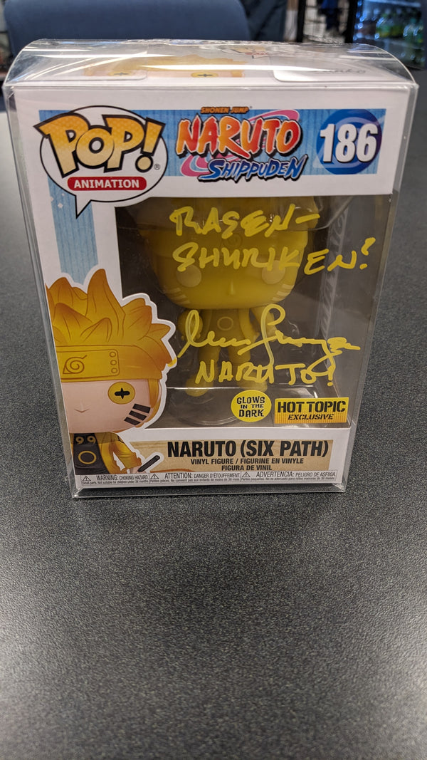 POP Figure: Naruto #186 - Naruto (Six Path) (Yellow) (Hot Topic Exclusive) (Signed by Maile Flanagan + COA)