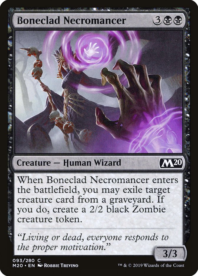 Boneclad Necromancer (M20-C-FOIL)