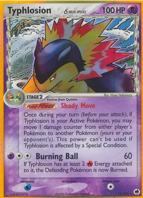 Typhlosion Delta Species (12/101) Moderate Play