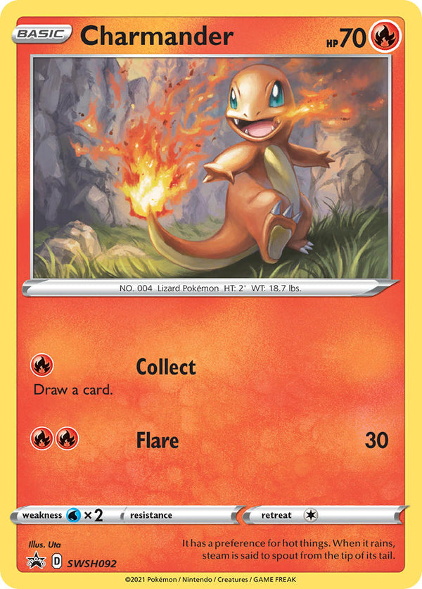 Charmander - SWSH092 (SWSH:PR) Promo - Near Mint Holofoil