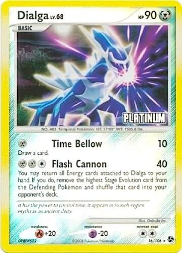 Dialga - 16/106 [Platinum] (BKP) Promo - Heavy Play Reverse Holofoil