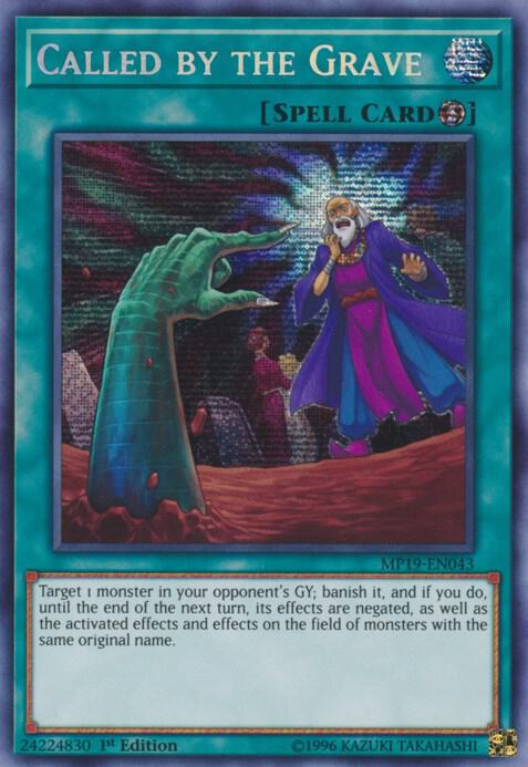 Called By The Grave (MP19-EN043) Prismatic Secret Rare - Near Mint 1st Edition