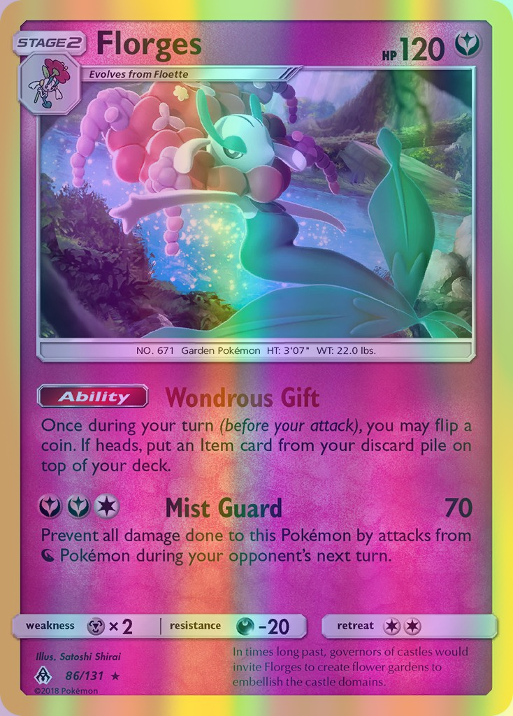 Florges - 086/131 (FLI) Rare - Near Mint Reverse Holofoil