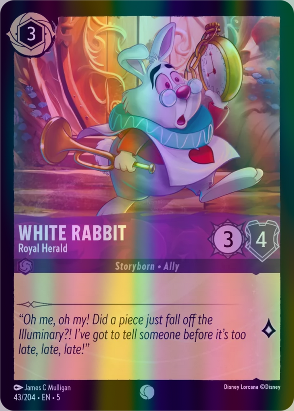 White Rabbit - Royal Herald (Shimmering Skies 043/204) Common - Near Mint Cold Foil