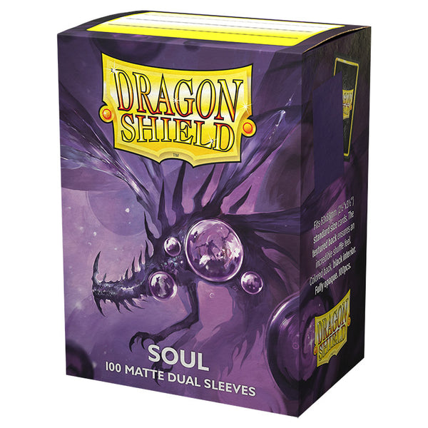 Dragon Shield: Standard - Dual Matte: Soul (Metallic Purple) 100 Count