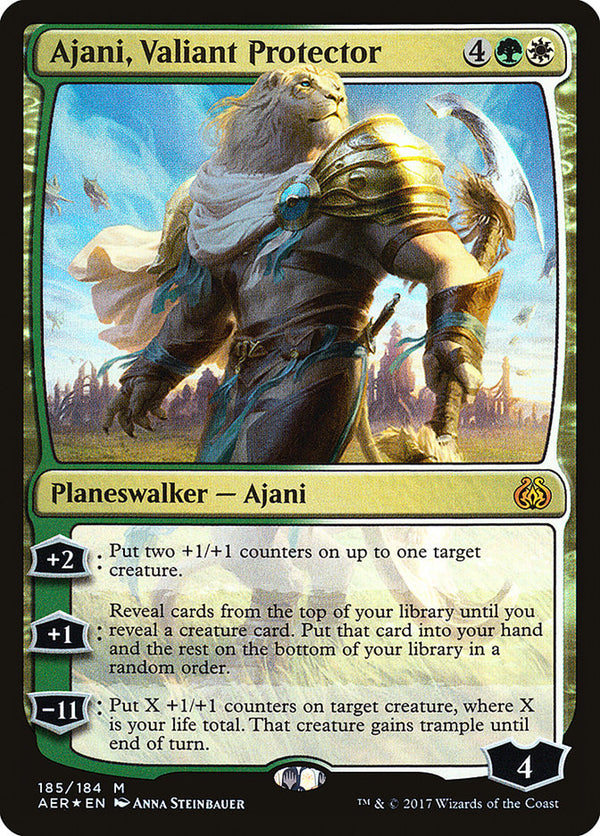 Ajani, Valiant Protector (AER-M-FOIL)