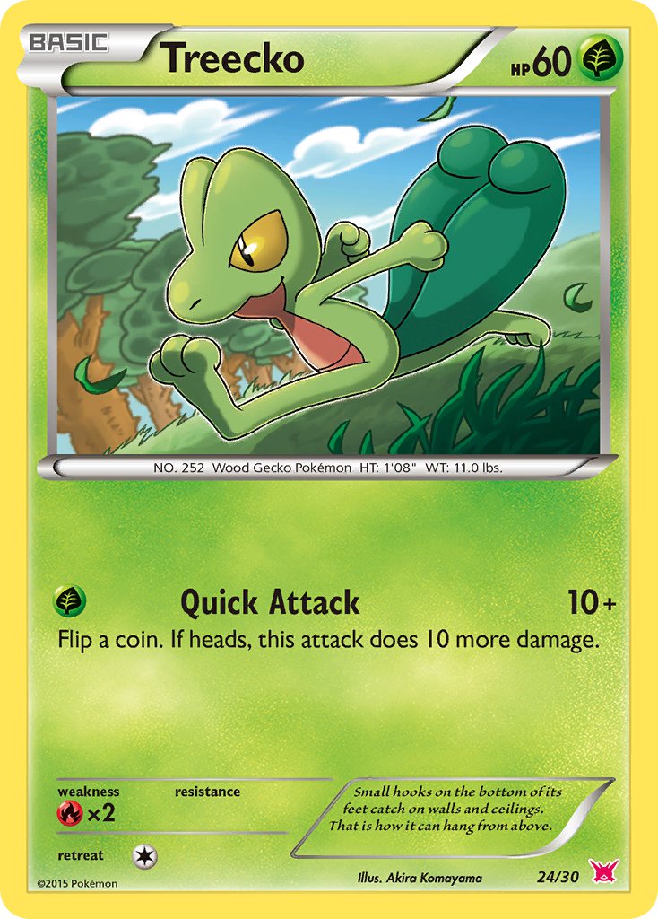 Treecko - 24/30 (TK8A) Common - Near Mint