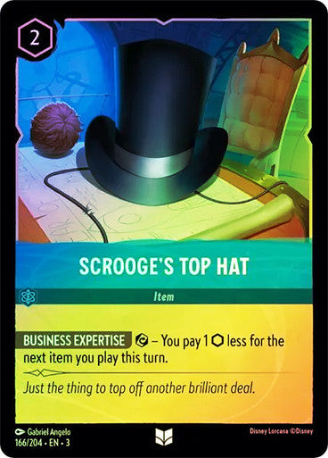 Scrooge's Top Hat (Into the Inklands 166/204) Uncommon - Near Mint Cold Foil