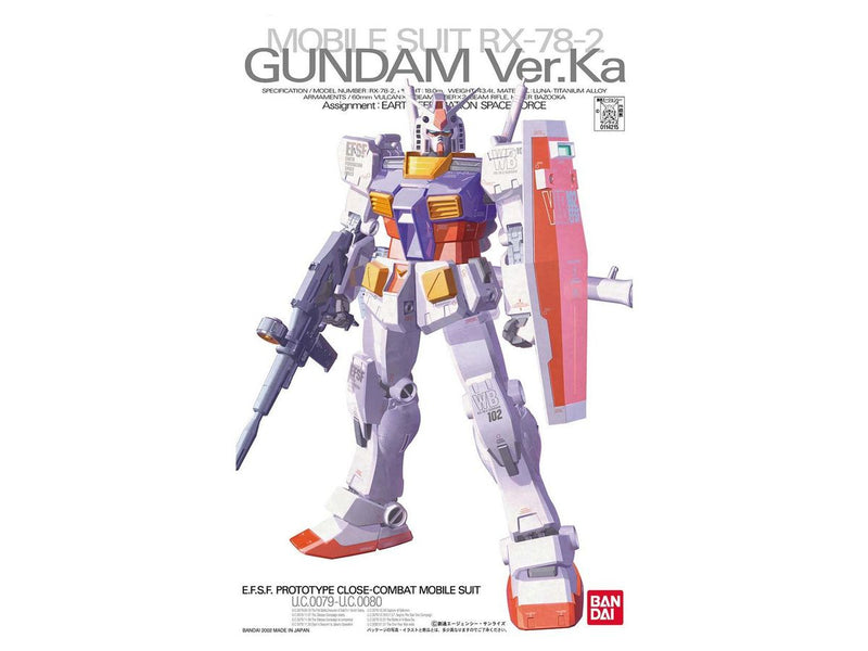 1/100 (MG): Mobile Suit Gundam - RX-78-2 Gundam Ver.Ka E.F.S.F Prototype Close Combat Mobile Suit U.C.0079 - U.C.0080