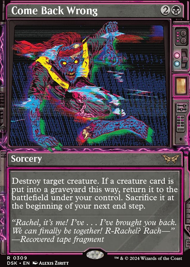 Come Back Wrong [#0309 Showcase] (DSK-R-FOIL)