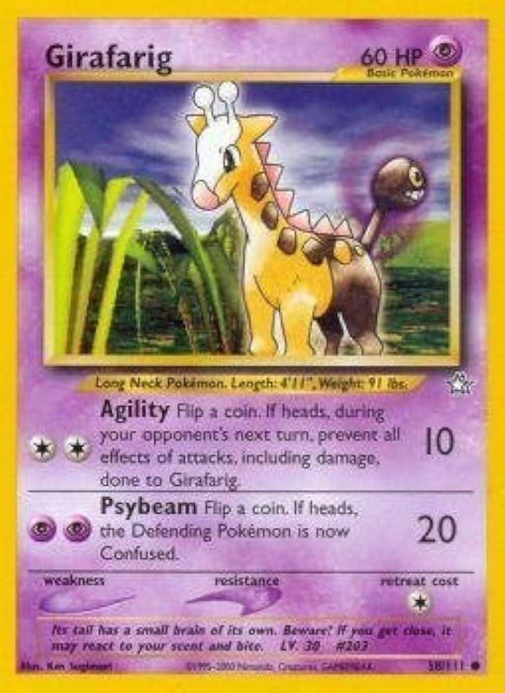 Girafarig - 058/111 (N1) Common -Near Mint Unlimited