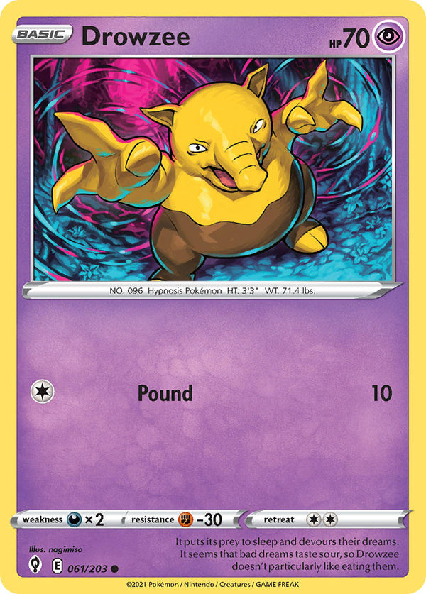 Drowzee - 061/203 (SWSH07) Common - Near Mint