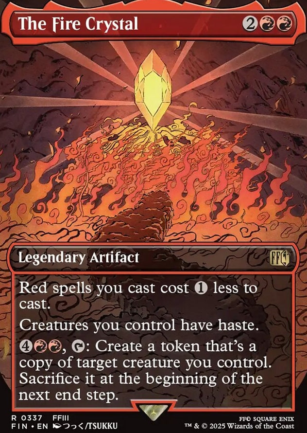 The Fire Crystal [ #0337 Borderless Alternate Art ] (FIN-R)