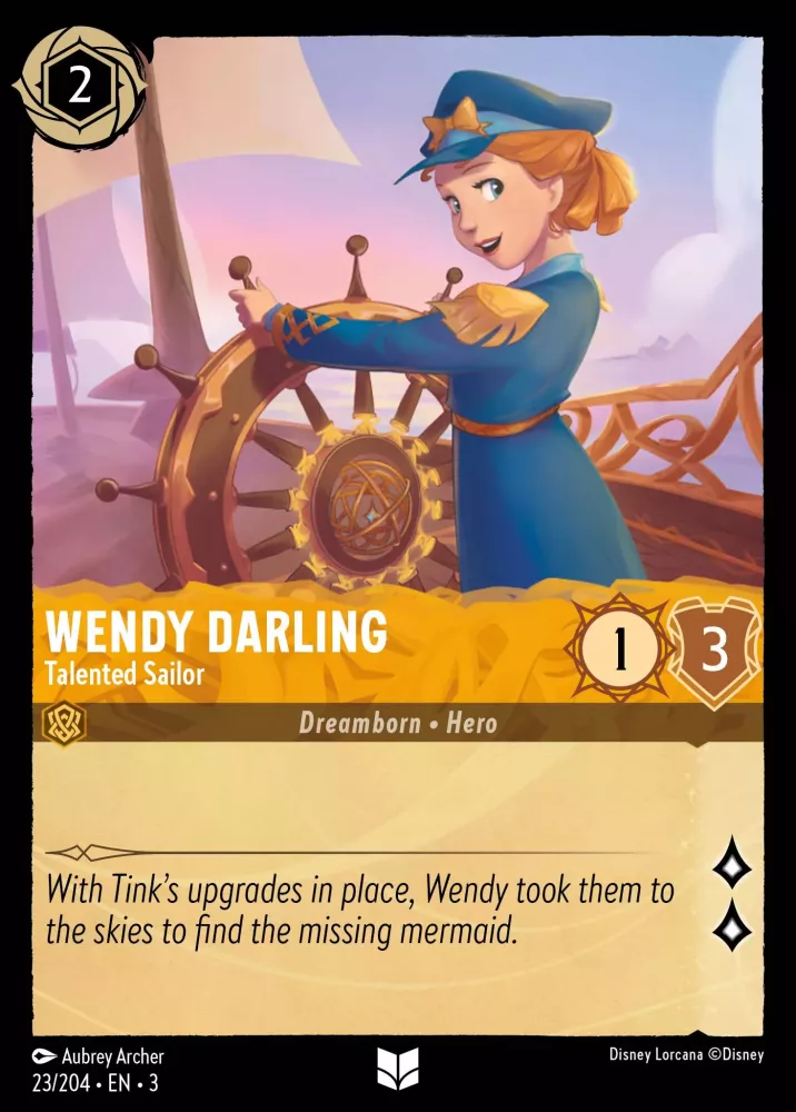 Wendy Darling - Talented Sailor (Into the Inklands 023/204) Uncommon - Near Mint