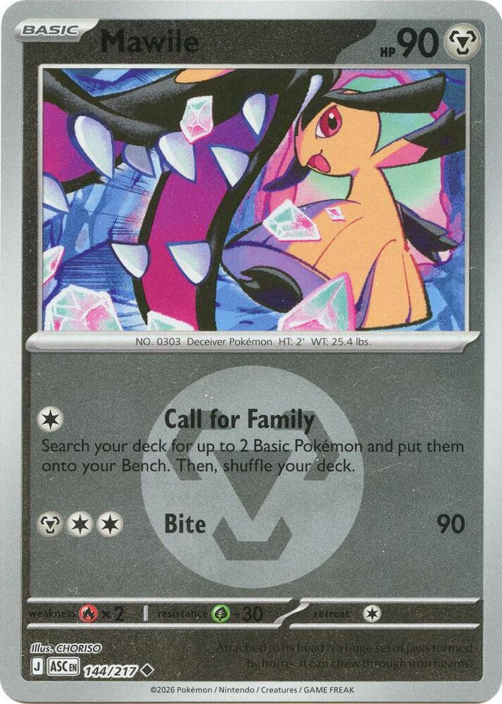 Mawile (Energy Symbol Pattern) - 144/217 (ASC) Uncommon