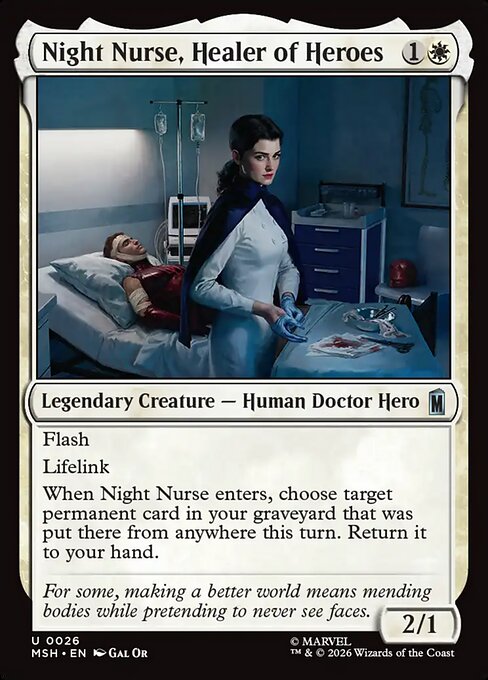Night Nurse, Healer of Heroes [ #0026 ] (MSH-U)