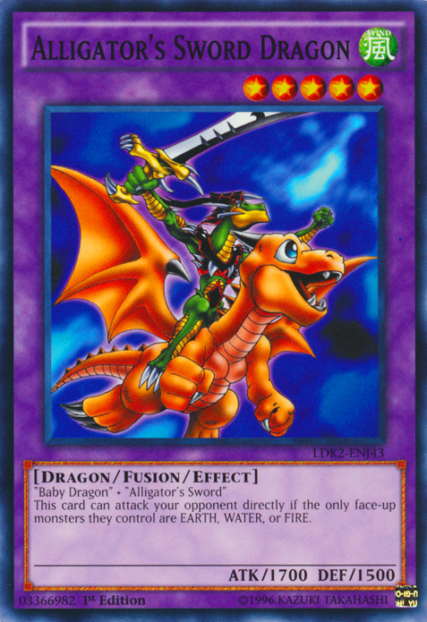 Alligator's Sword Dragon (LDK2-ENJ43) Common - Near Mint 1st Edition