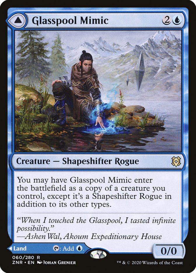 Glasspool Mimic // Glasspool Shore (ZNR-R) Light Play