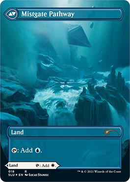 Hengegate Pathway // Mistgate Pathway [#018 Borderless] (SLU-R-FOIL)