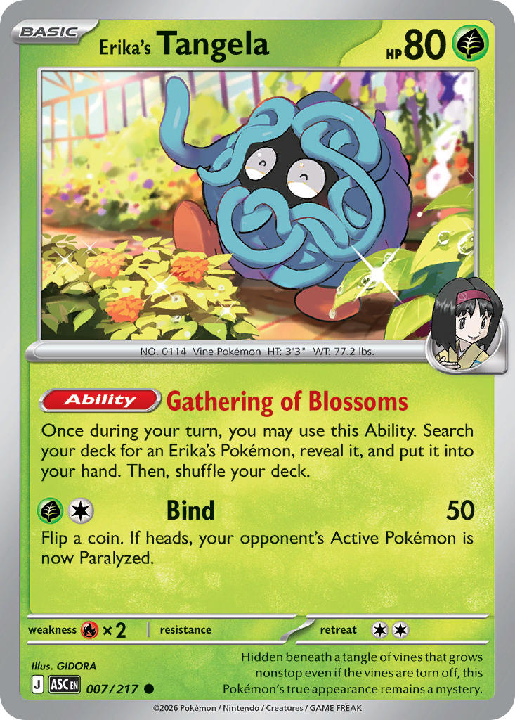 Erika's Tangela - 007/217 (ASC) Common
