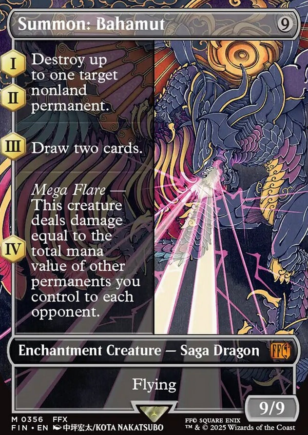 Summon: Bahamut [ #0356 Borderless Alternate Art ] (FIN-M)