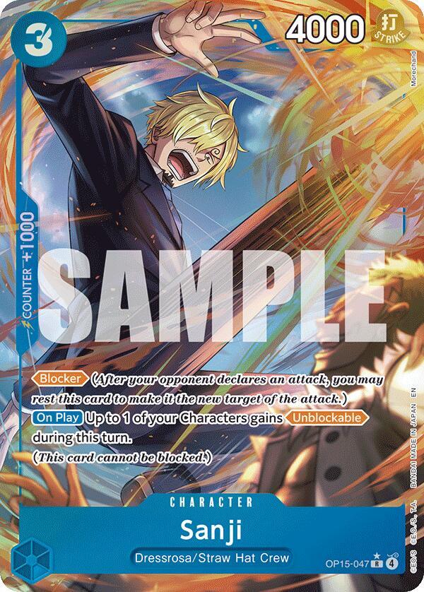 Sanji - (Alternate Art) (OP15-047) R - Near Mint