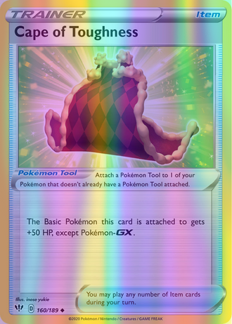 Cape of Toughness - 160/189 (SWSH03) Uncommon - Near Mint Reverse Holofoil