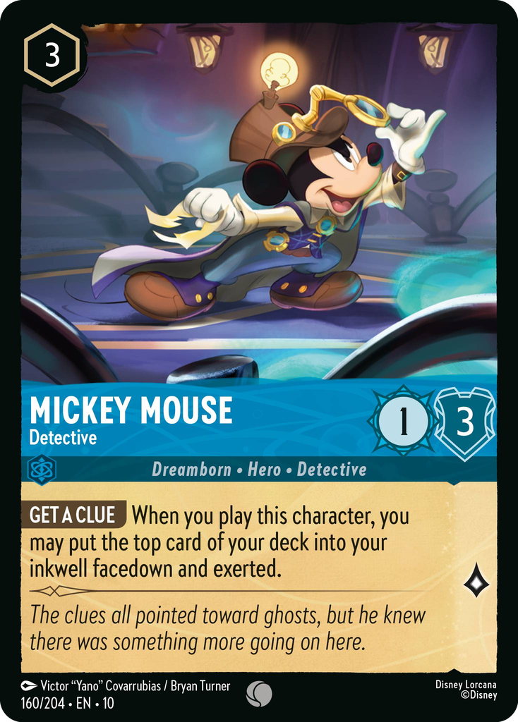 Mickey Mouse - Detective (160/204 - Whispers in the Well) Common