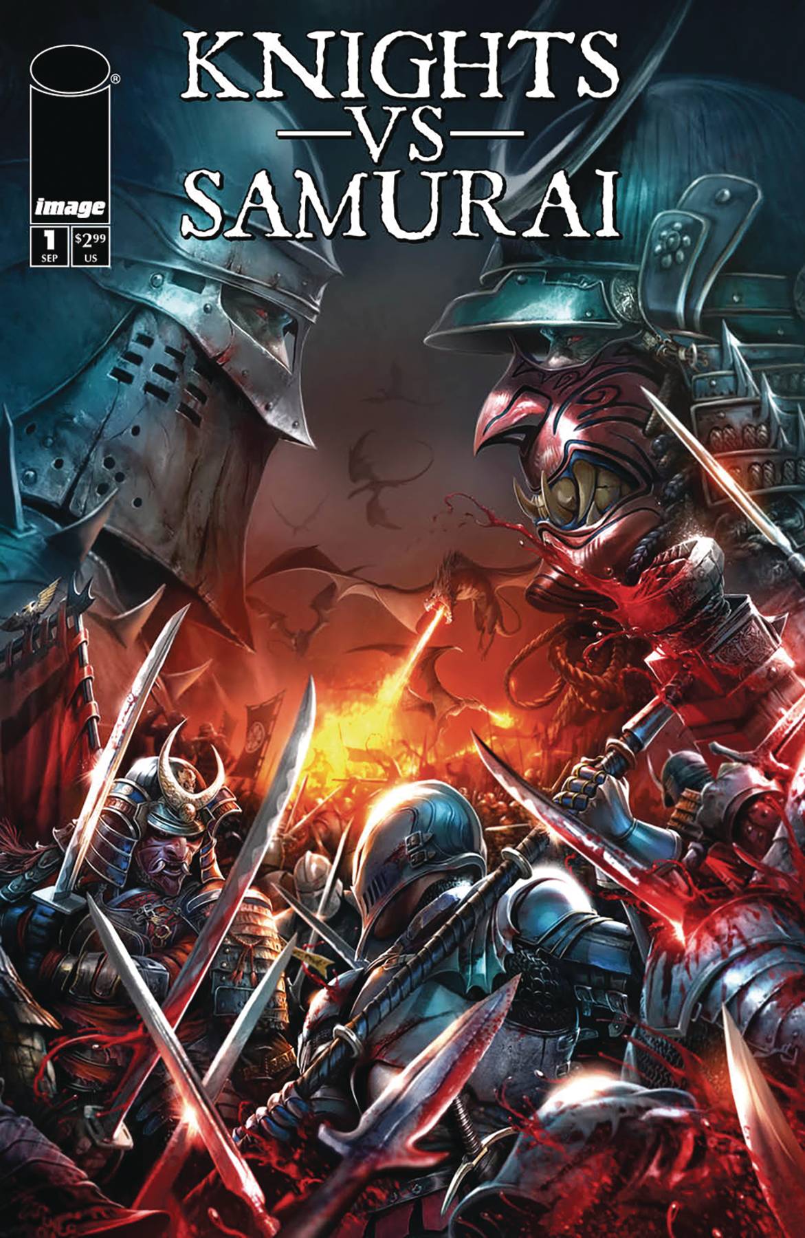 KNIGHTS VS SAMURAI #1 CVR A RAYMOND GAY