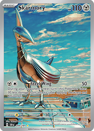 Skarmory - 209/191 (SSP) Illustration Rare - Near Mint Holofoil