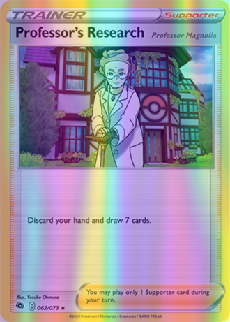 Professor's Research - 62/73 (CHP) Holo Rare - Near Mint Reverse Holofoil