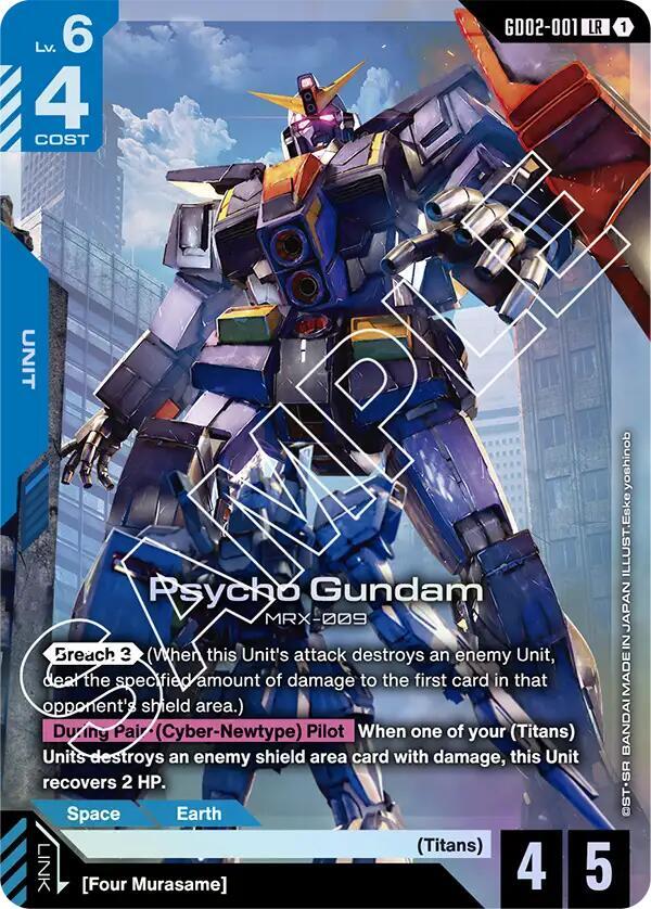 Psycho Gundam - GD02-001 (GD02) - Near Mint (LR)