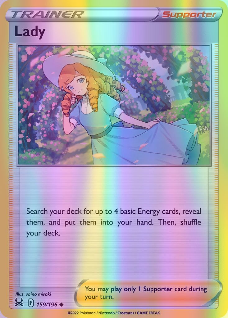 Lady - 159/196 (SWSH11) Uncommon - Near Mint Reverse Holofoil