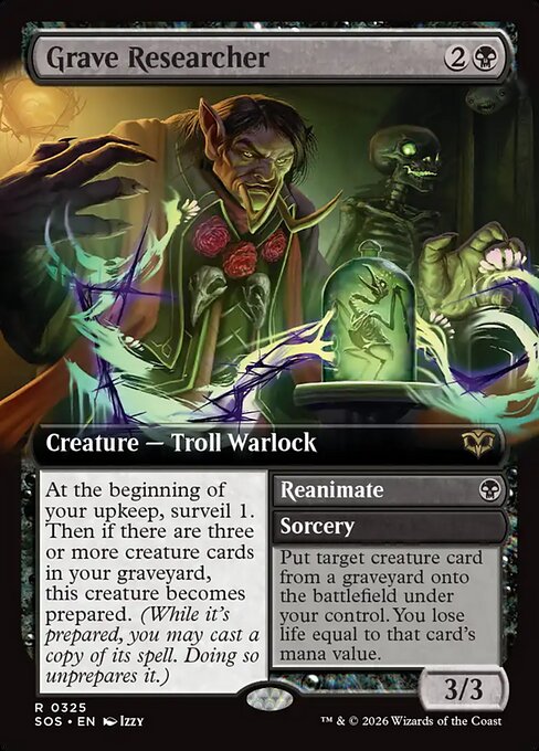 Grave Researcher // Reanimate [ #0325 Extended Art ] (SOS-R)