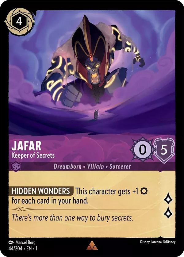 Jafar - Keeper of Secrets (The First Chapter 44/204) Rare - Near Mint