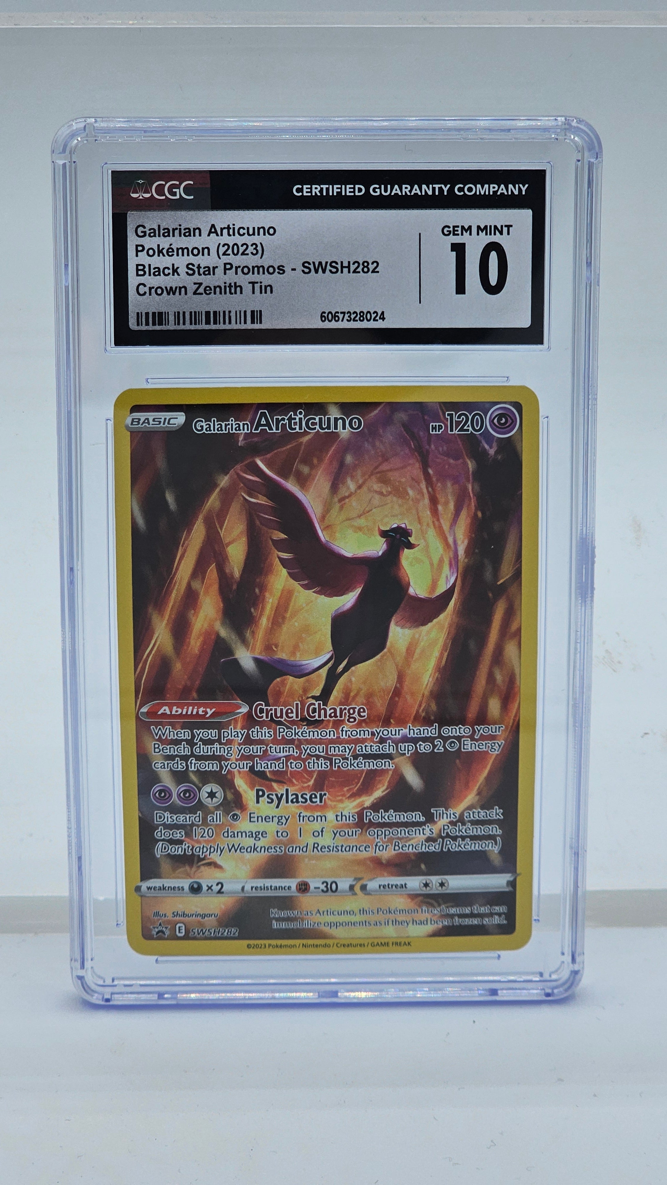 Galarian Articuno - SWSH282 (SWSH:PR) Promo - Near Mint Holofoil (Graded - CGC 10)