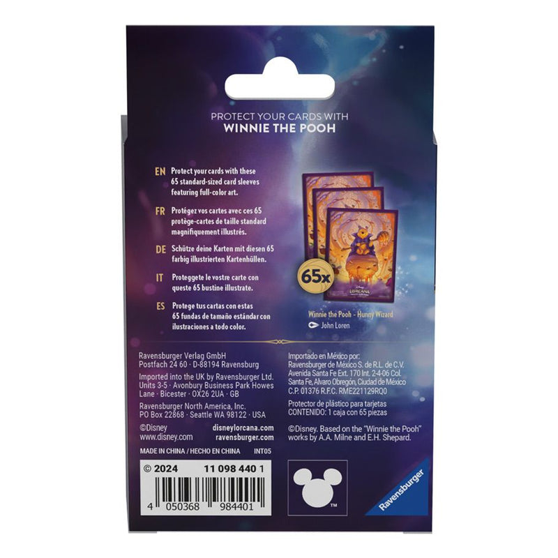 Lorcana TCG: Azurite Sea - Card Sleeves: Pooh (65) (Release Date: 11.15.24) (Available online 11.25.24)