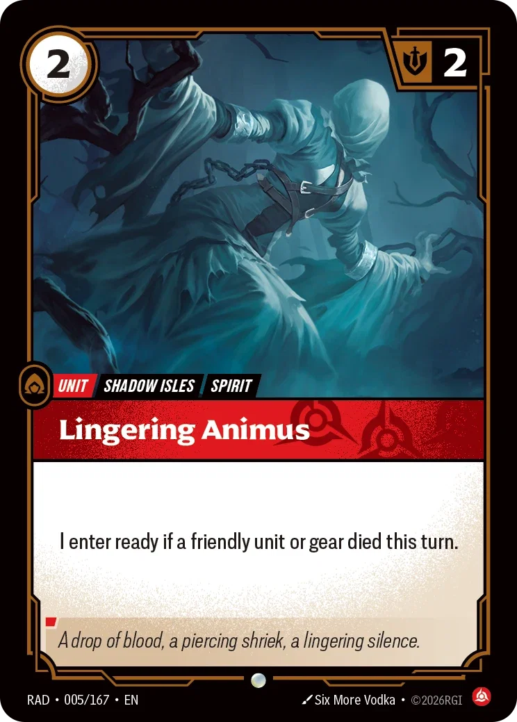 Lingering Animus - 005/167 (RAD) Common