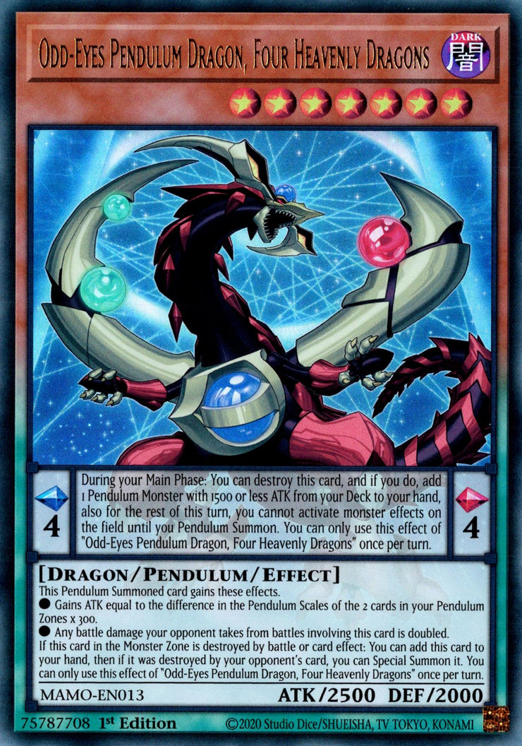 Odd-Eyes Pendulum Dragon, Four Heavenly Dragons (MAMO-EN013)