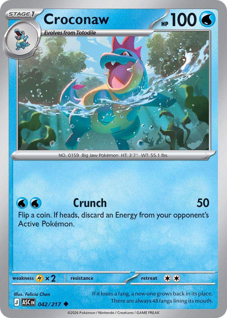 Croconaw - 042/217 (ASC) Uncommon