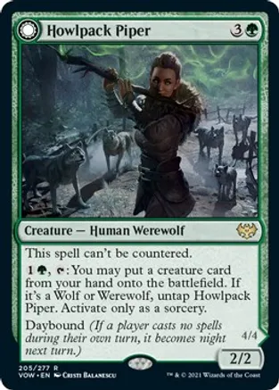 Howlpack Piper // Wildsong Howler (VOW-R-FOIL)