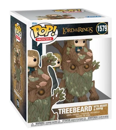 POP Figure (6 Inch): Lord of the Rings #1579 - Treebeard with Merry and Pippin