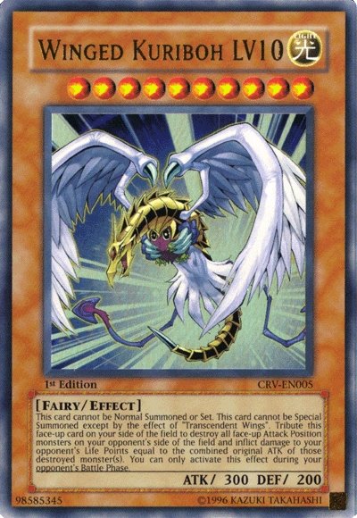 Winged Kuriboh LV10 (CRV-EN005) Ultra Rare - Near Mint 1st Edition