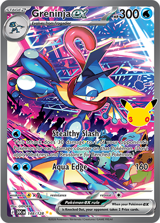 Greninja ex - 148/128 (30C) Special  Illustration Rare