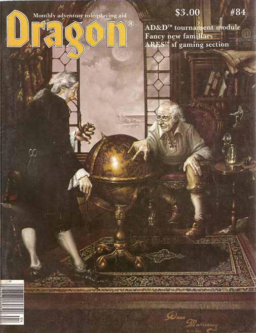 Dragon Magazine #84 (USED) "Twofold Talisman" AD&D module. First appearance of ARES sci-fi section. Last "What's New?" comic.