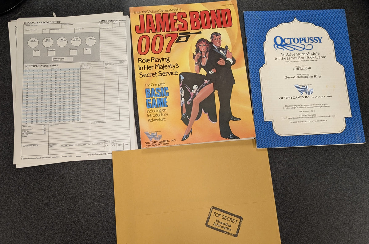Victory Games: James Bond 007 Roleplaying Game - The Complete Basic Set (USED) *See Description*