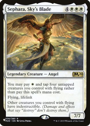 Sephara, Sky's Blade (M20-R-FOIL-LIST)