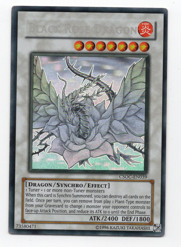 Black Rose Dragon (CSOC-EN039) Ghost Rare - Heavy Play Unlimited